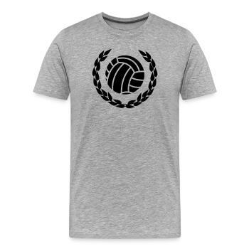 sport - Männer Premium Bio T-Shirt - Grau meliert - Vorne - Damien (186cm)