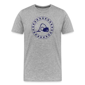 Cleaning / Reinigung / Ménage - Männer Premium Bio T-Shirt - Grau meliert - Vorne - Damien (186cm)