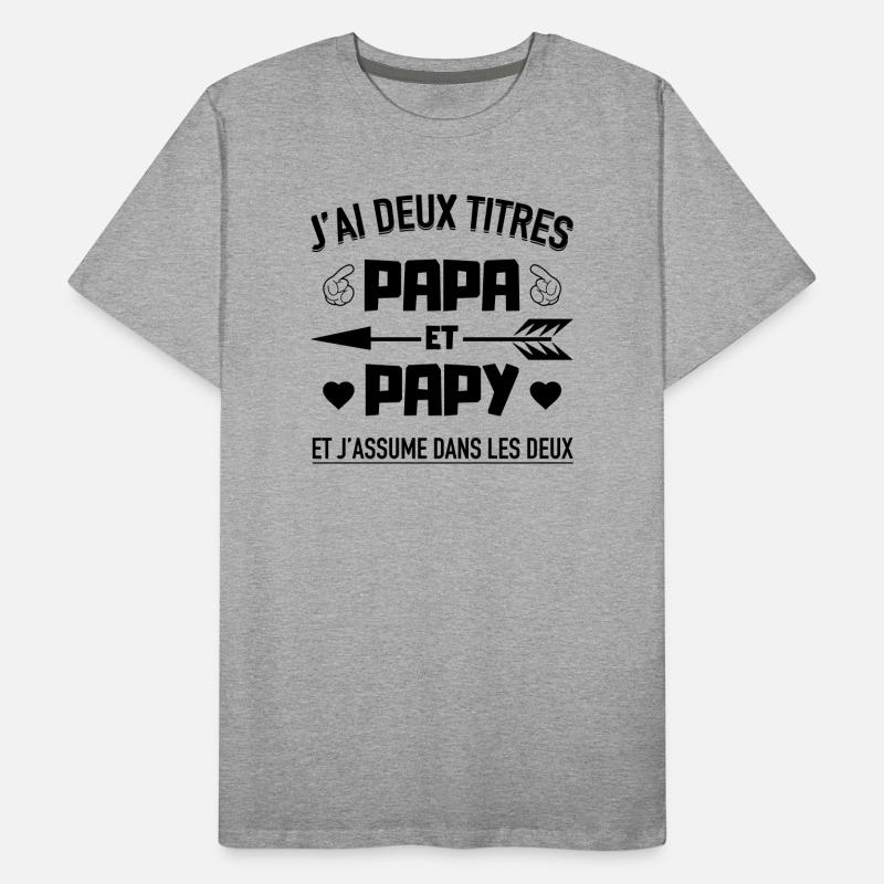 papa et papy T-shirt bio Premium Homme