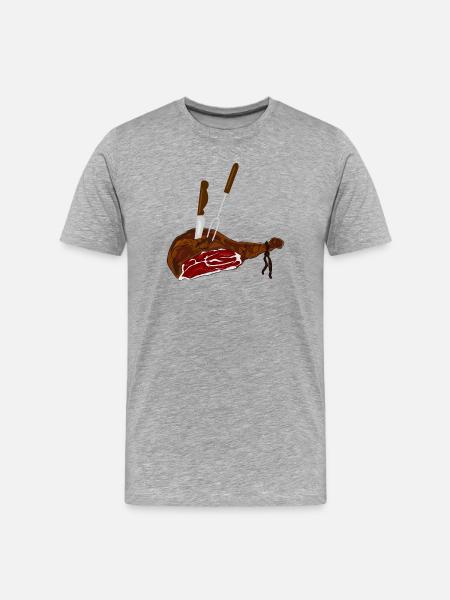 la nourriture - T-shirt bio Premium Homme - gris chiné