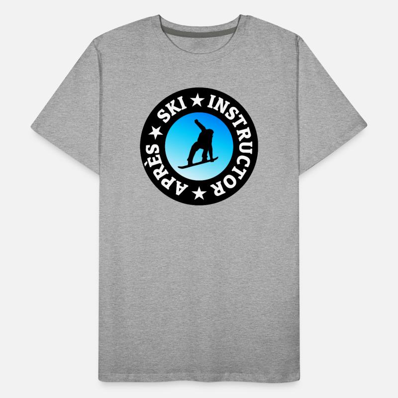 Moniteur après-ski Snowboard Snowboard T-shirt bio Premium Homme