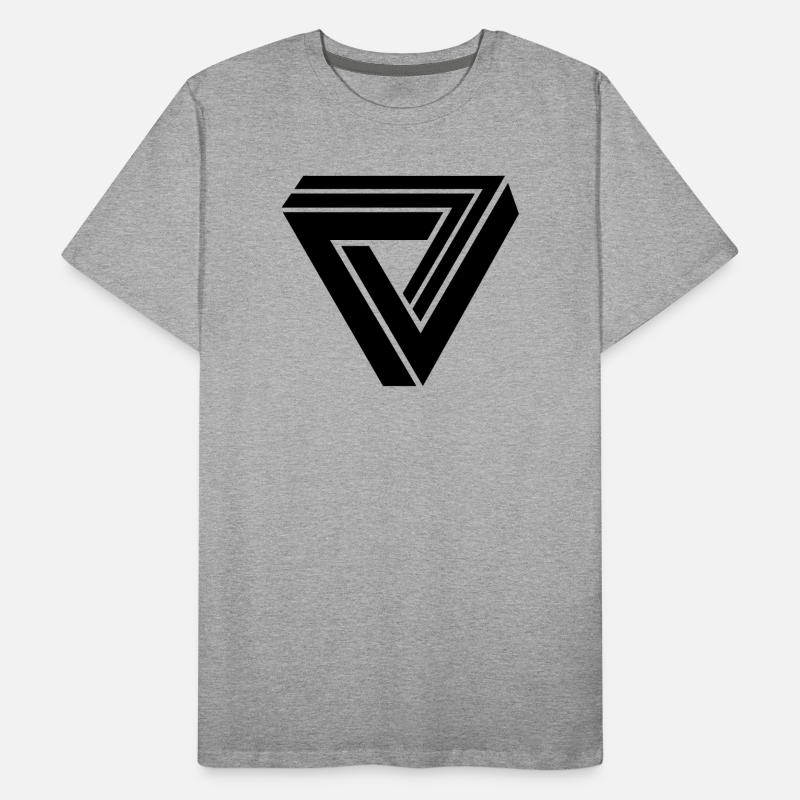 triangle 3d Men's Premium Organic T-Shirt