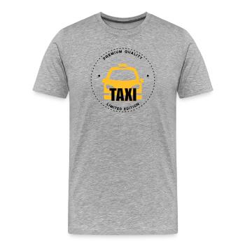 Taxi - T-shirt bio Premium Homme - gris chiné - Devant - Damien (186cm)