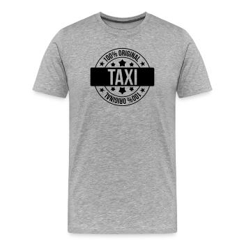 Taxi - T-shirt bio Premium Homme - gris chiné - Devant - Damien (186cm)