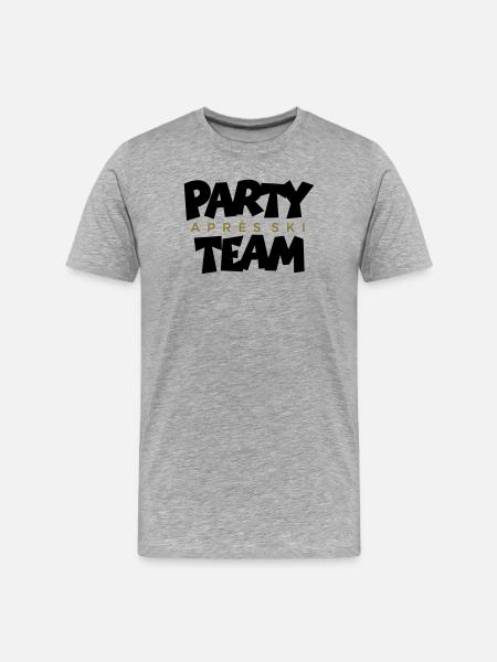 Après-Ski Party Team (EU) - Men's Premium Organic T-Shirt - heather grey