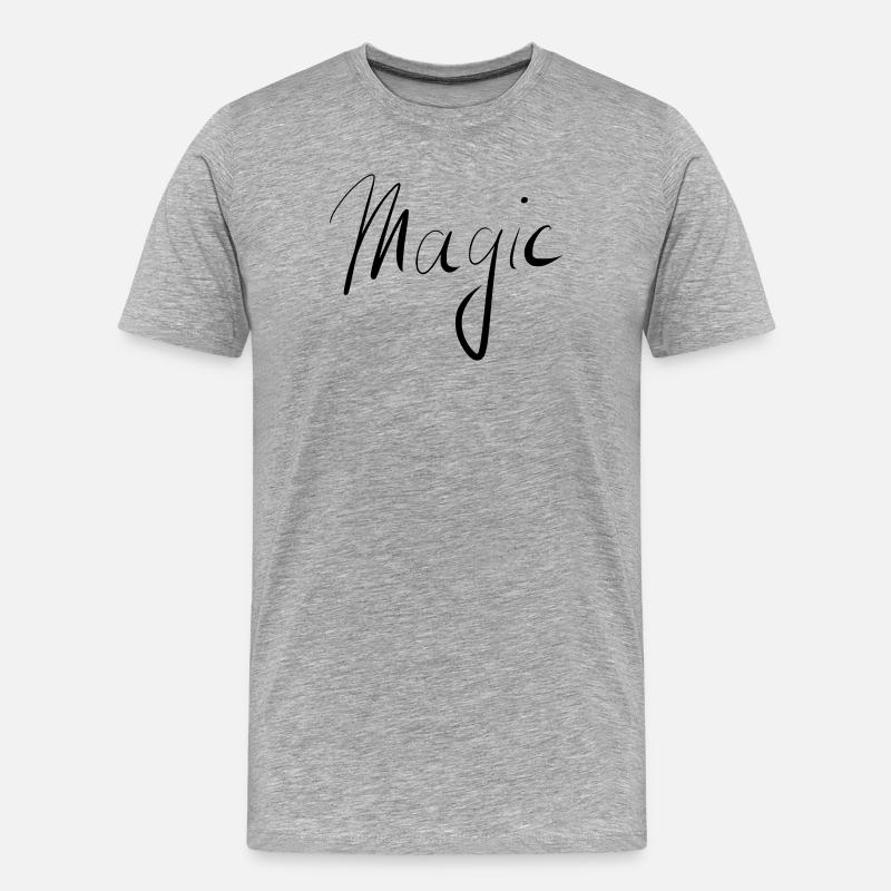 Magic - Männer Premium Bio T-Shirt - Grau meliert