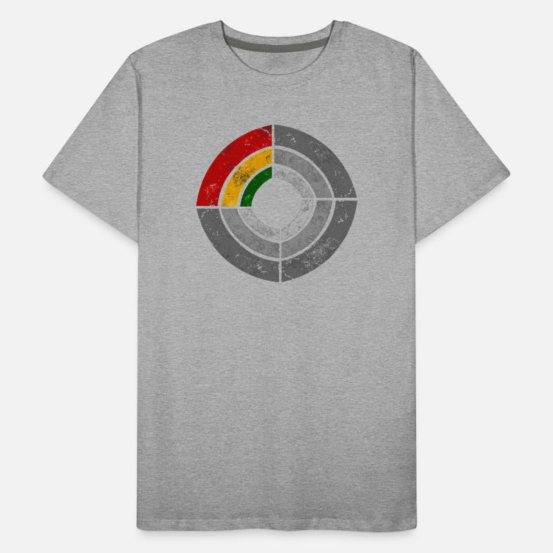 Illustration graphique de radar de puissance reggae T-shirt bio Premium Homme