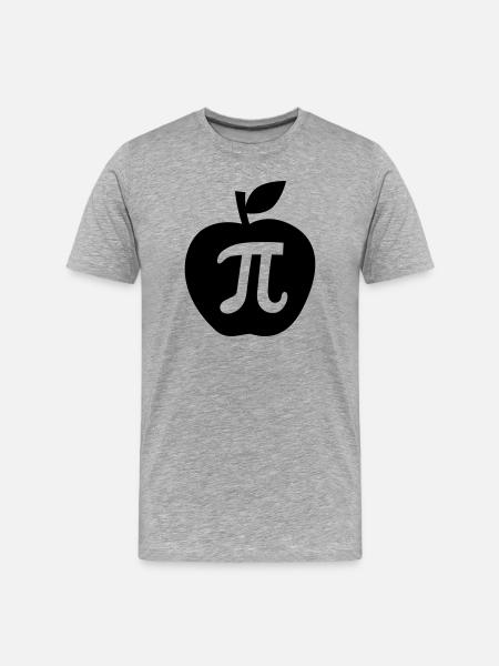 pi - Men's Premium Organic T-Shirt - heather grey