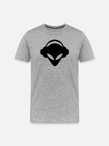 dj - Men's Premium Organic T-Shirt - heather grey