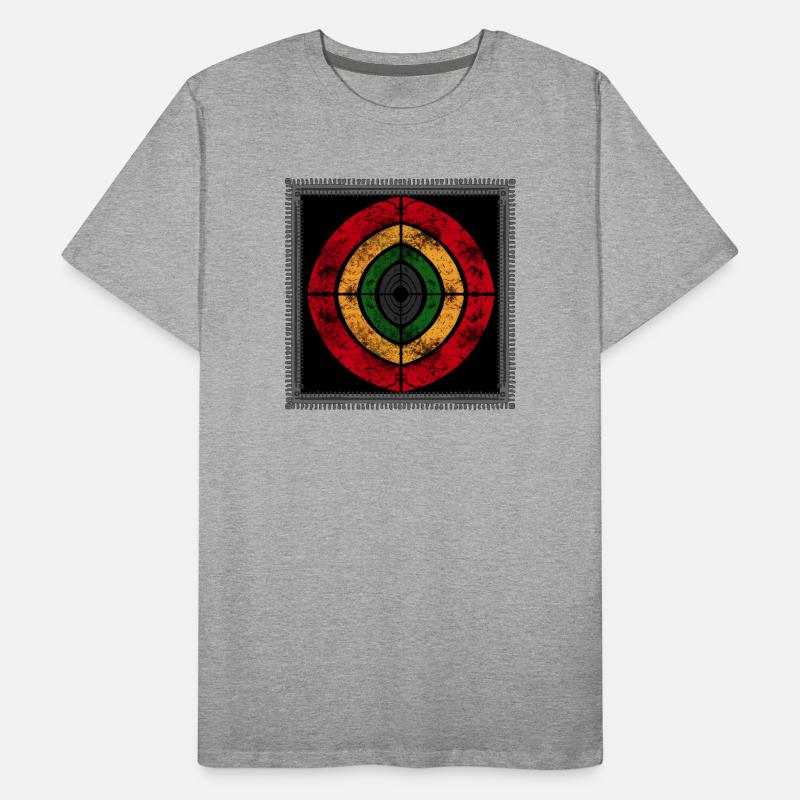 Design reggae abstrait aux couleurs rétro T-shirt bio Premium Homme