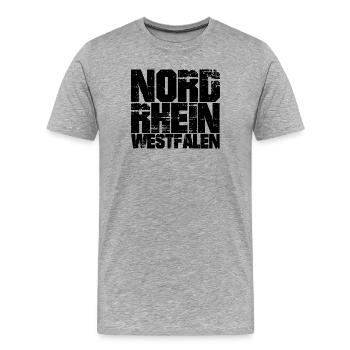 North Rhine-Westphalia - North Rhine-Westphalia - Men's Premium Organic T-Shirt - heather grey - Front - Damien (186cm)