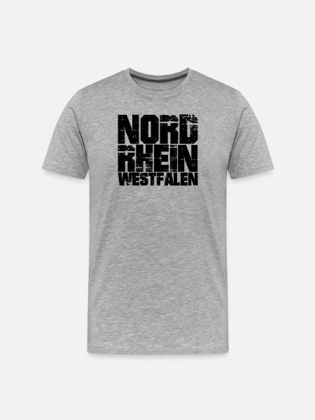 North Rhine-Westphalia - North Rhine-Westphalia - Men's Premium Organic T-Shirt - heather grey