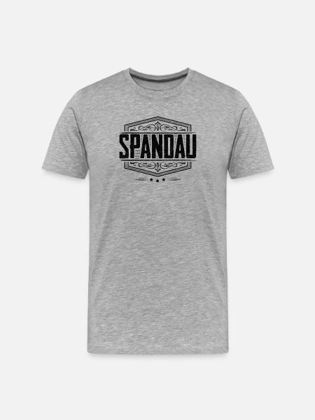 Berlin Spandau - Männer Premium Bio T-Shirt - Grau meliert