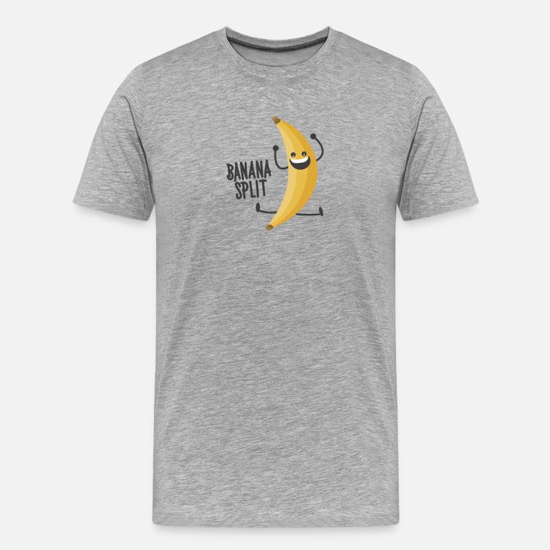 Banana Split - T-shirt bio Premium Homme - gris chiné
