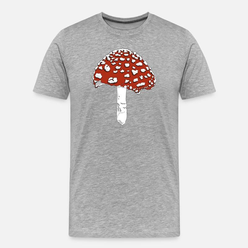 Toadstool toadstool amanita - Men's Premium Organic T-Shirt - heather grey