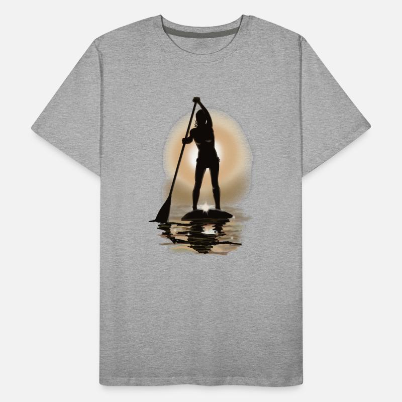 paddle boarding Men's Premium Organic T-Shirt