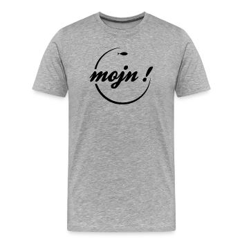 mojn jütland dänemark schleswig norddeutschland - Männer Premium Bio T-Shirt - Grau meliert - Vorne - Damien (186cm)