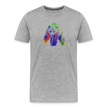 Porter - T-shirt bio Premium Homme - gris chiné - Devant - Damien (186cm)