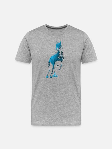 Cheval - T-shirt bio Premium Homme - gris chiné