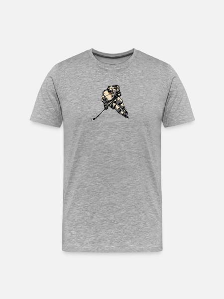 Hockey - Men's Premium Organic T-Shirt - heather grey