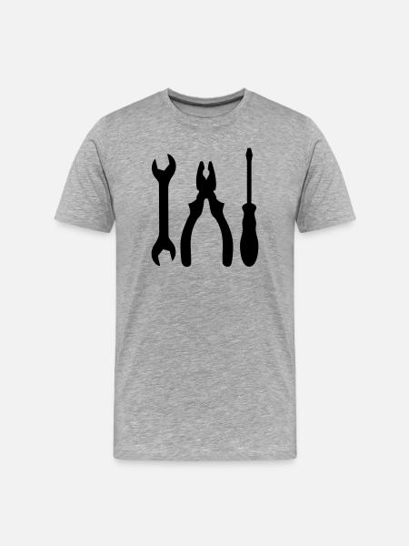 outils - T-shirt bio Premium Homme - gris chiné