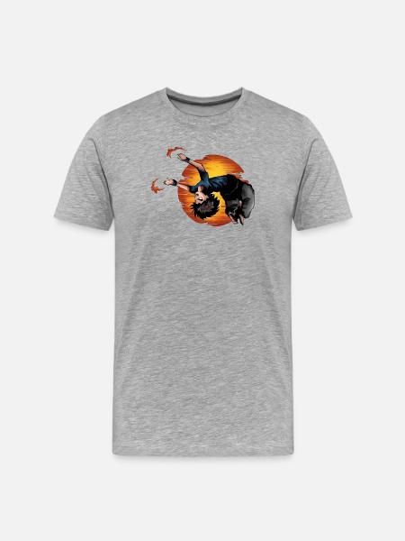 Backflip Anime Manga Figure - Men's Premium Organic T-Shirt - heather grey