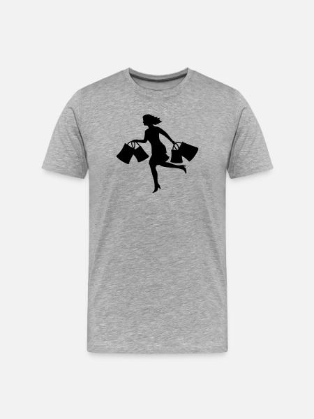 femmes - T-shirt bio Premium Homme - gris chiné