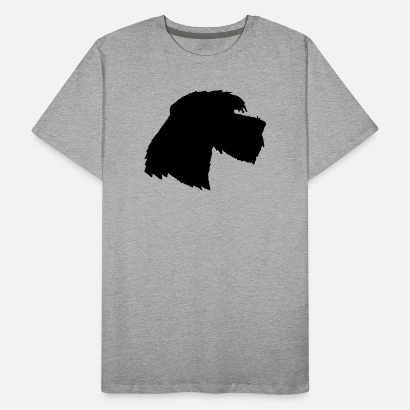 Chien Géant Schnauzer 3, Schnauzer schön T-shirt bio Premium Homme