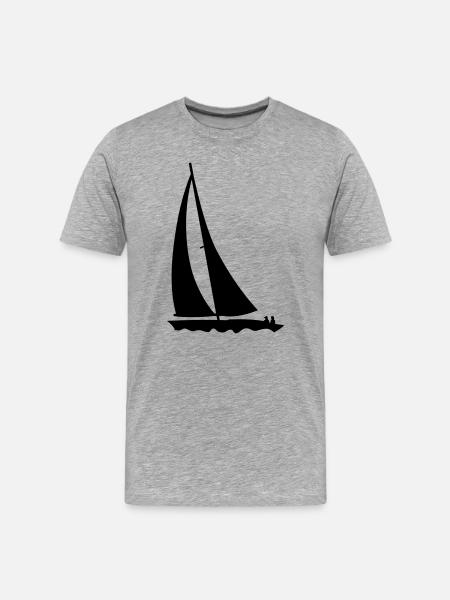 sailing - Men's Premium Organic T-Shirt - heather grey