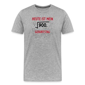 30. Geburtstag Geburtstagskind Dreißig Jahre Alt - Männer Premium Bio T-Shirt - Grau meliert - Vorne - Damien (186cm)