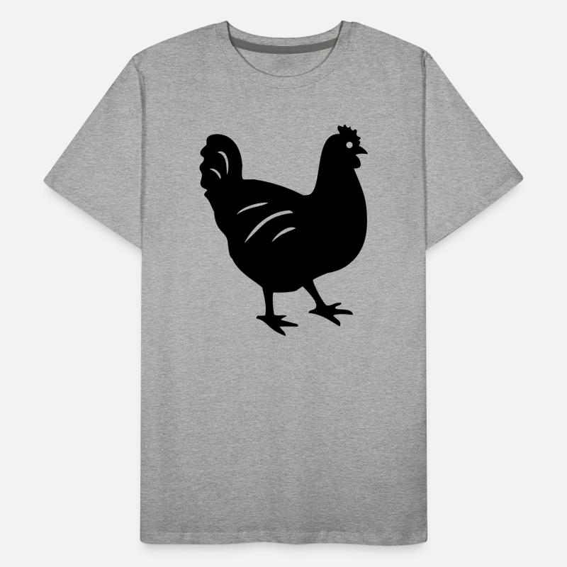 huhn vogel geschenk Männer Premium Bio T-Shirt