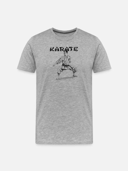 karate - Men's Premium Organic T-Shirt - heather grey
