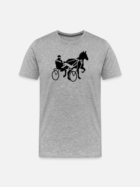 trotter - T-shirt bio Premium Homme - gris chiné