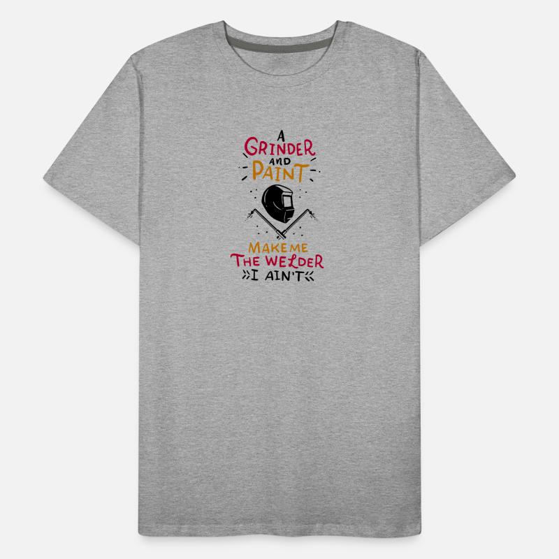 Schweißer Welder Spruch Beruf Arbeit MAG Geschenk Männer Premium Bio T-Shirt