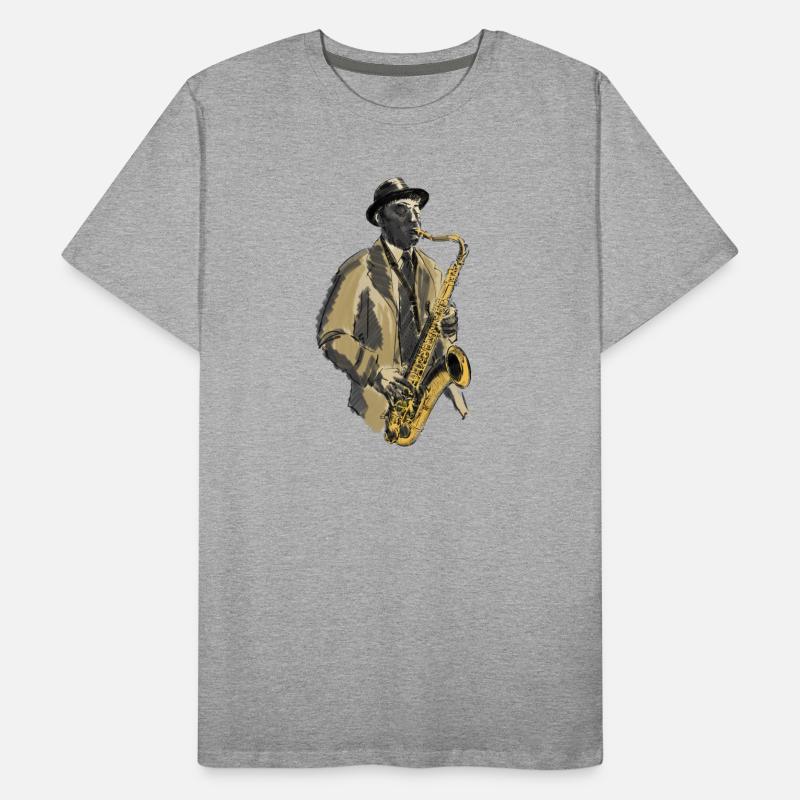 saxophon Men's Premium Organic T-Shirt