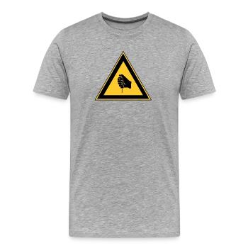 Slotracer - Männer Premium Bio T-Shirt - Grau meliert - Vorne - Damien (186cm)