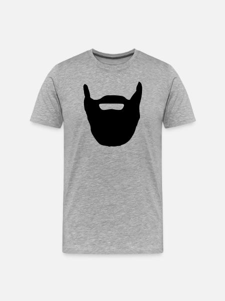 Beard - Men's Premium Organic T-Shirt - heather grey