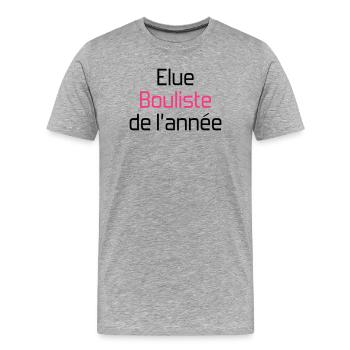 Petanque / Boules / Sport / Spiel - Männer Premium Bio T-Shirt - Grau meliert - Vorne - Damien (186cm)