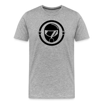 Go-Kart / Karting / Kart / Fahrer - Männer Premium Bio T-Shirt - Grau meliert - Vorne - Damien (186cm)