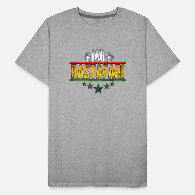 Conception d’affirmation rastafari de Jah T-shirt bio Premium Homme