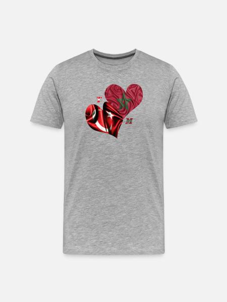 Morocco Turkey - Men's Premium Organic T-Shirt - heather grey
