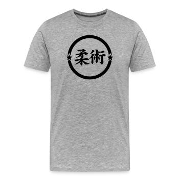 Jujutsu Jiu Jitsu Jiujitsu Ju-jitsu Jiu-jitsu - Men's Premium Organic T-Shirt - heather grey - Front - Damien (186cm)