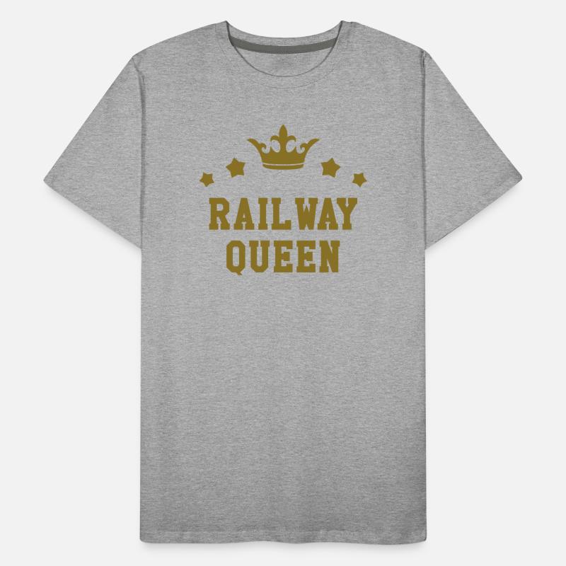 Railway Railwayman Cheminot Train Eisenbahn Men's Premium Organic T-Shirt