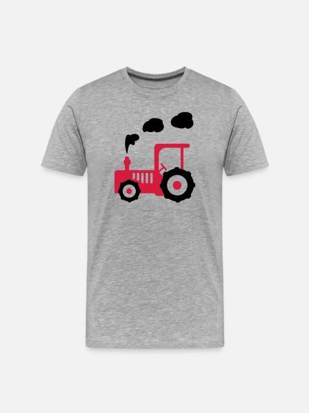 tracteur - T-shirt bio Premium Homme - gris chiné