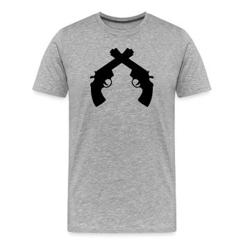 Police - Policeman - Cop - Policier - Polizei - Men's Premium Organic T-Shirt - heather grey - Front - Damien (186cm)