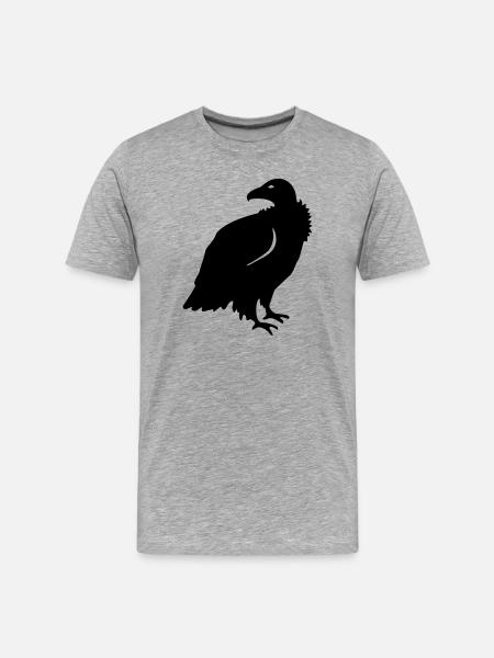 Vautour - T-shirt bio Premium Homme - gris chiné