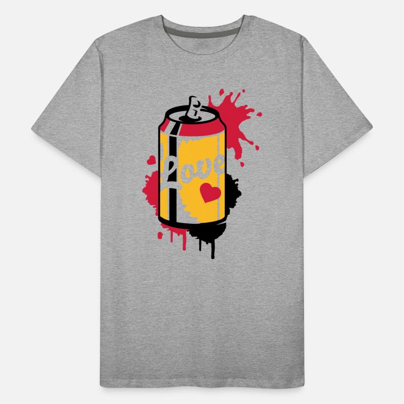 opened soda can in graffiti style Men's Premium Organic T-Shirt
