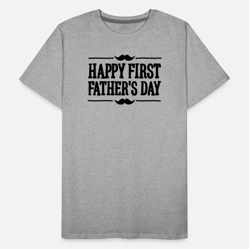 Happy 1st ( first ) father's day Men's Premium Organic T-Shirt