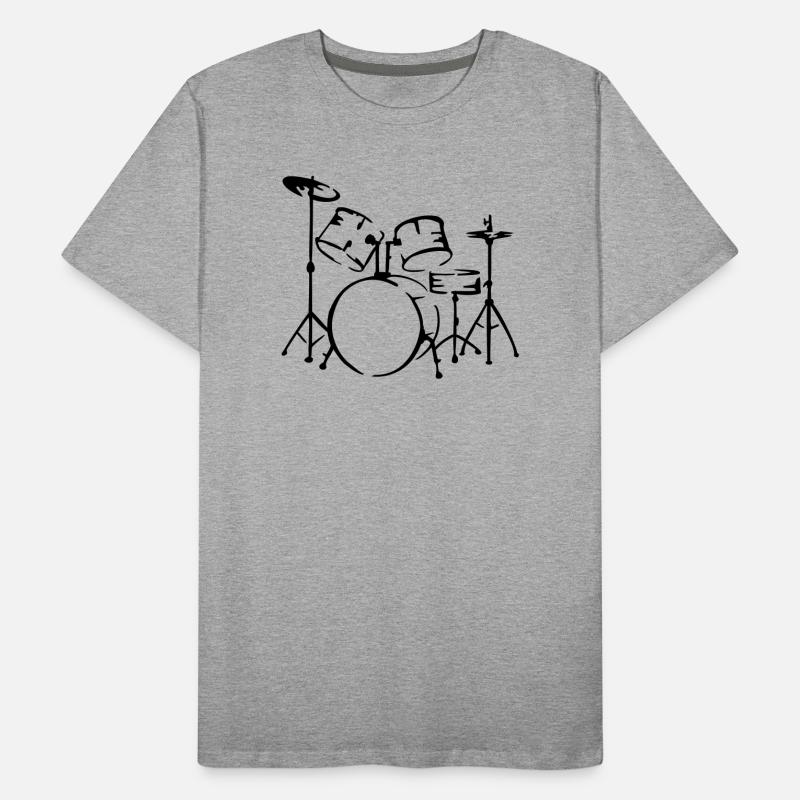 drummer schlagzeug musiker Männer Premium Bio T-Shirt