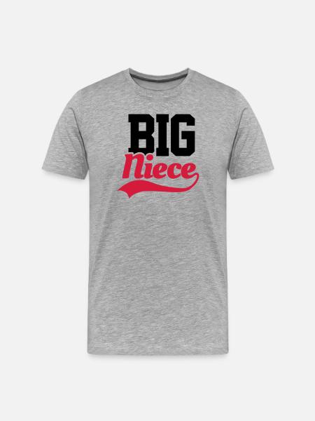 Big Niece - Men's Premium Organic T-Shirt - heather grey